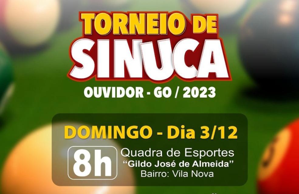 Torneio de Sinuca.