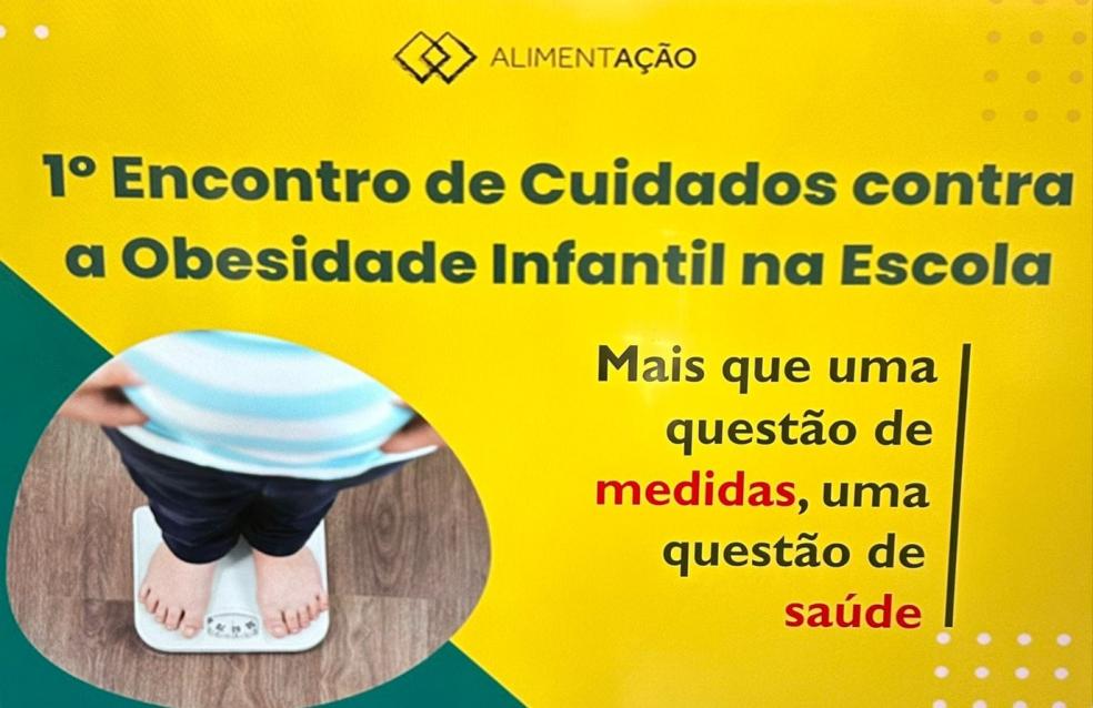 Encontro de cuidados contra a obesidade na escola.