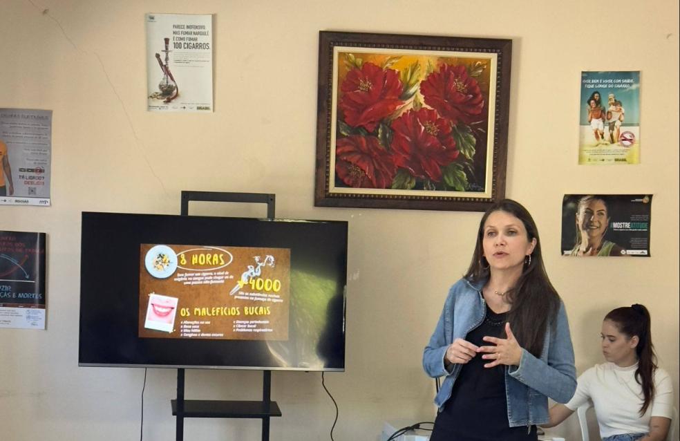 Vida saudável sem tabaco.